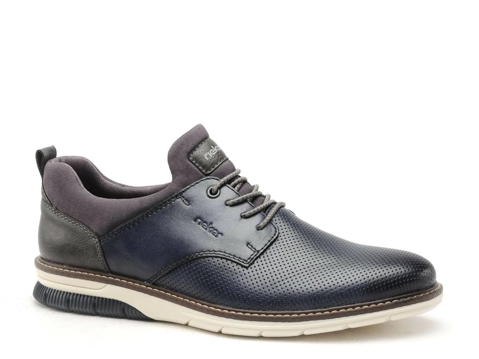Rieker 14450 Bleu Chaussures de Ville Homme