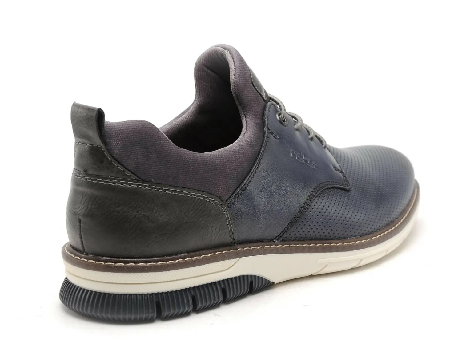 Rieker 14450 Bleu Chaussures de Ville Homme