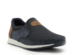 Rieker 11954 Bleu Mocassins Homme
