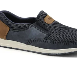 Rieker 11954 Bleu Mocassins Homme