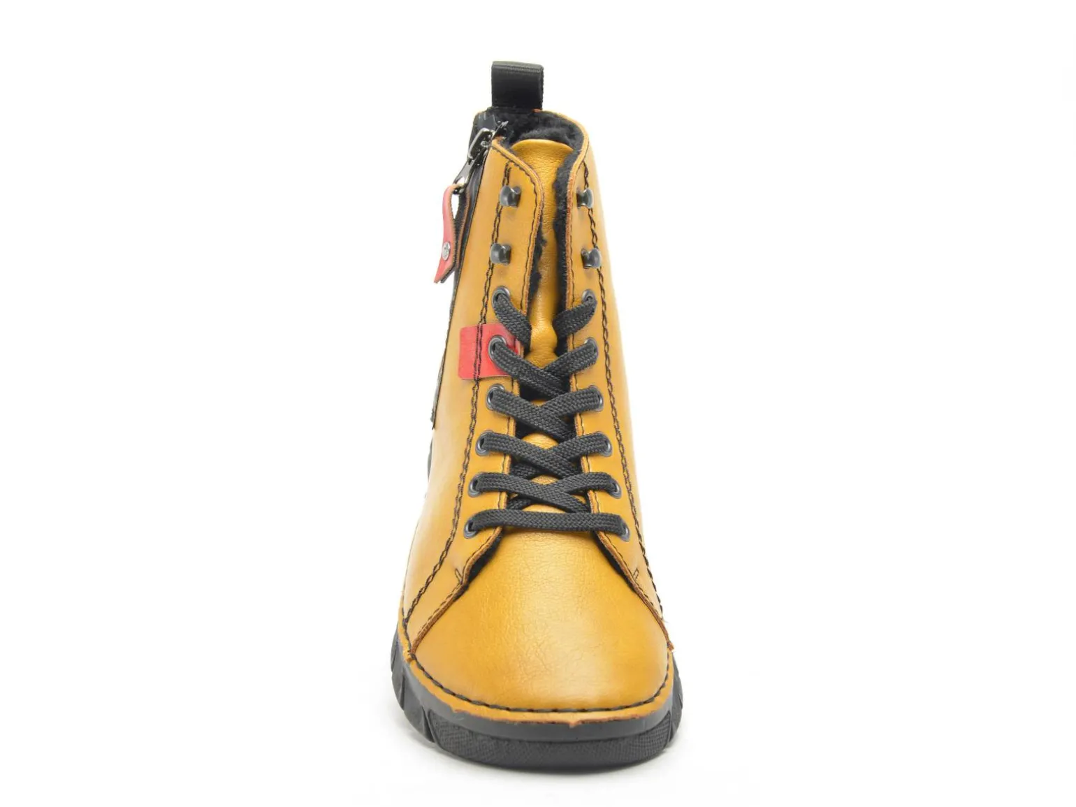 Rieker 55024 Jaune Boots et Bottines Plates Femme
