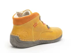 Rieker 52544 Jaune Boots et Bottines Plates Femme
