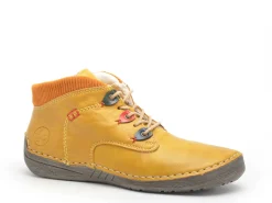 Rieker 52544 Jaune Boots et Bottines Plates Femme