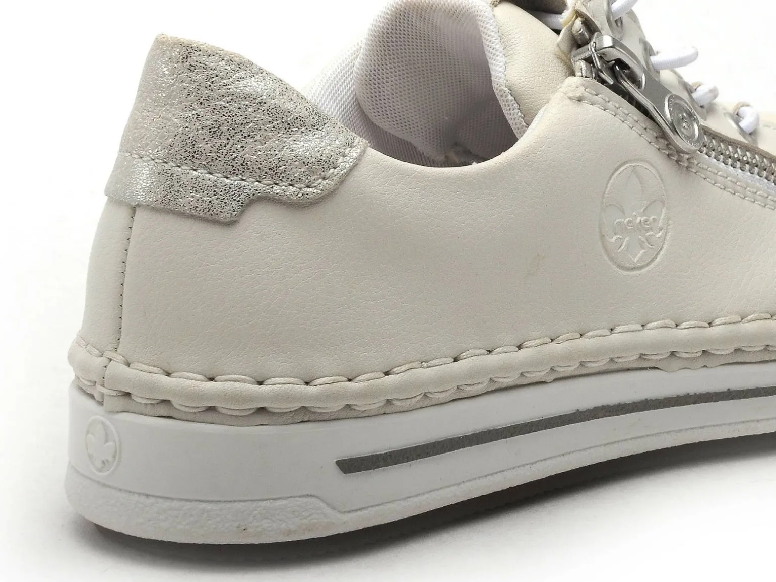 Rieker L7250 Blanc Baskets Basses Femme