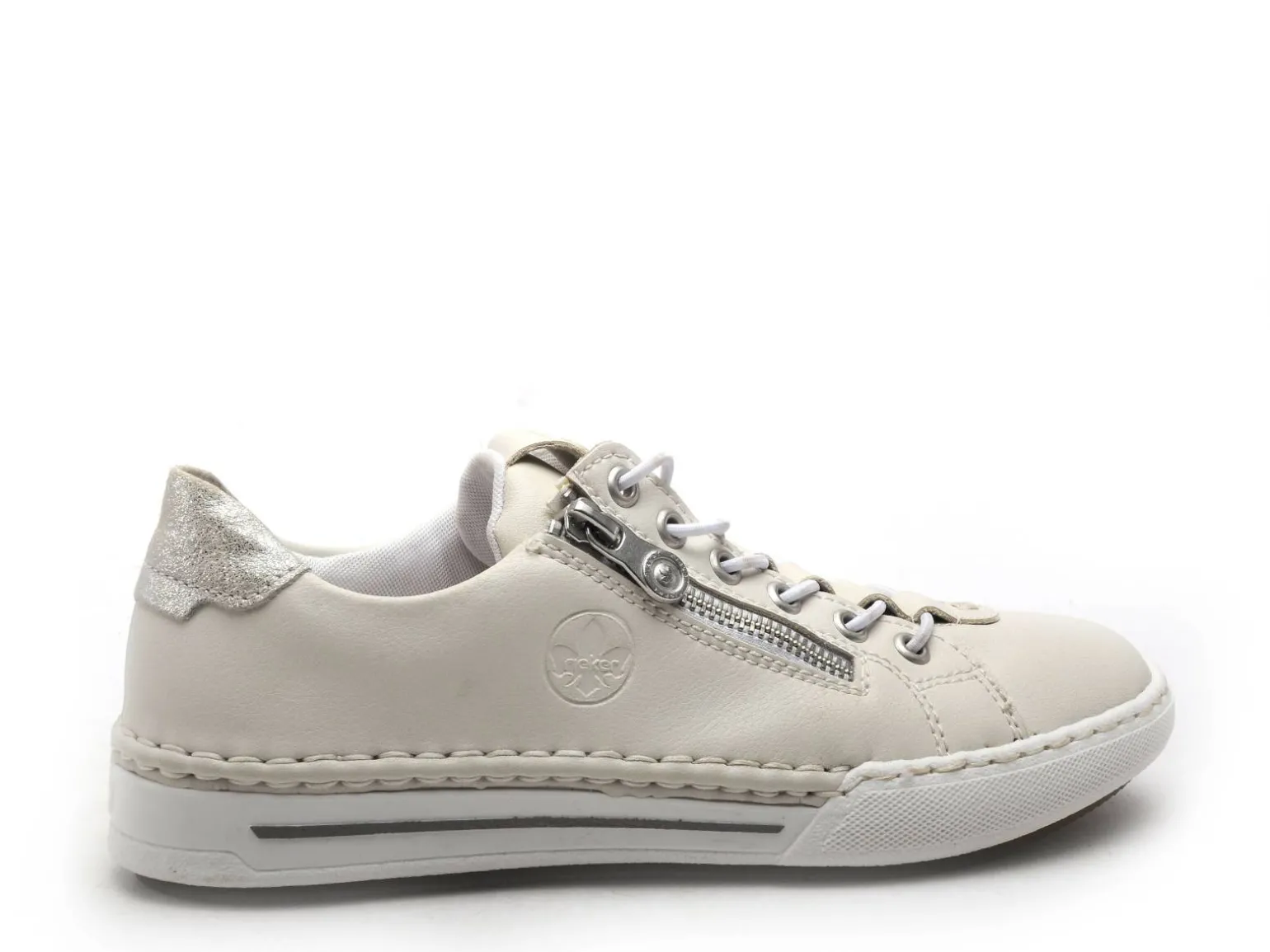 Rieker L7250 Blanc Baskets Basses Femme