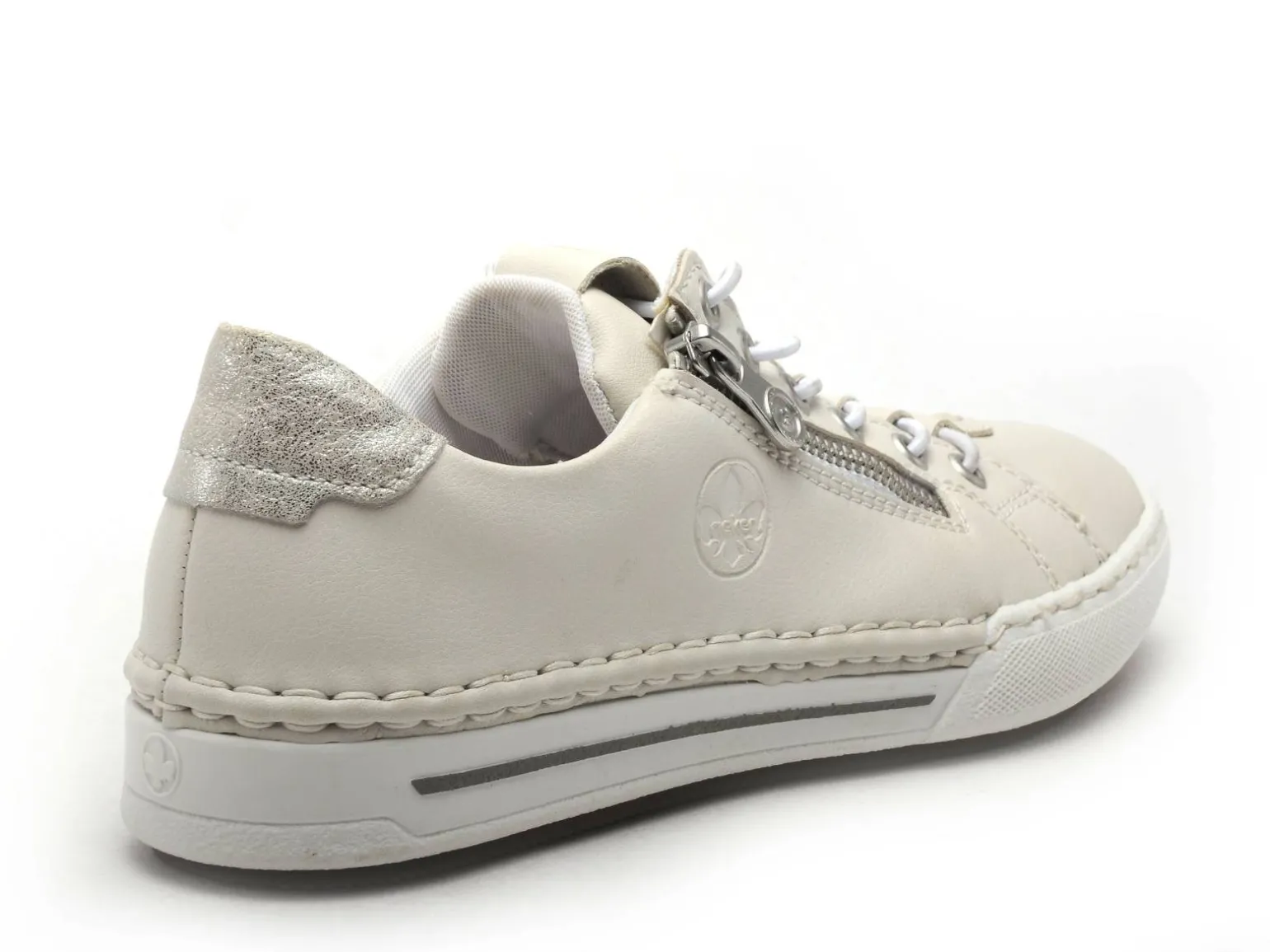 Rieker L7250 Blanc Baskets Basses Femme