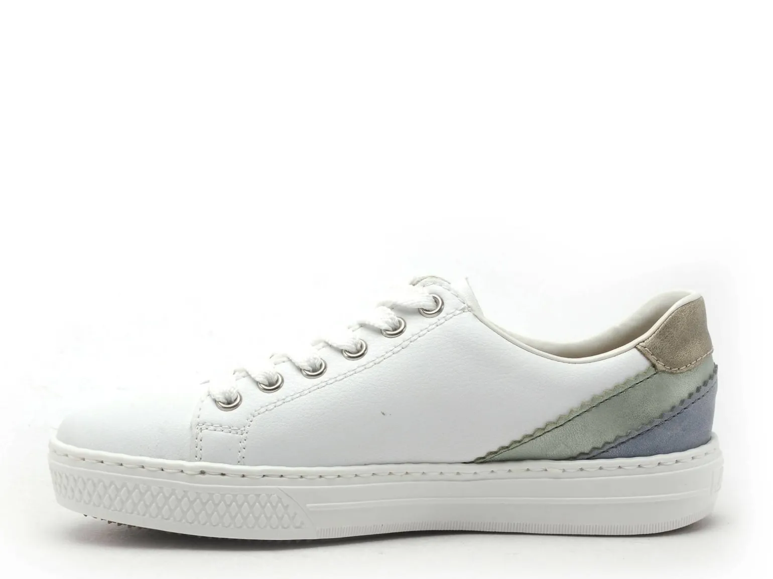 Rieker L5900 Blanc Baskets Basses Femme