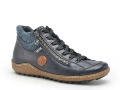 Rieker L7514 Bleu Boots et Bottines Plates Femme