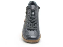 Rieker L7514 Bleu Boots et Bottines Plates Femme