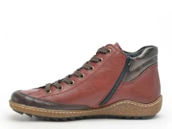 Rieker L7500 Bordeaux Boots et Bottines Plates Femme