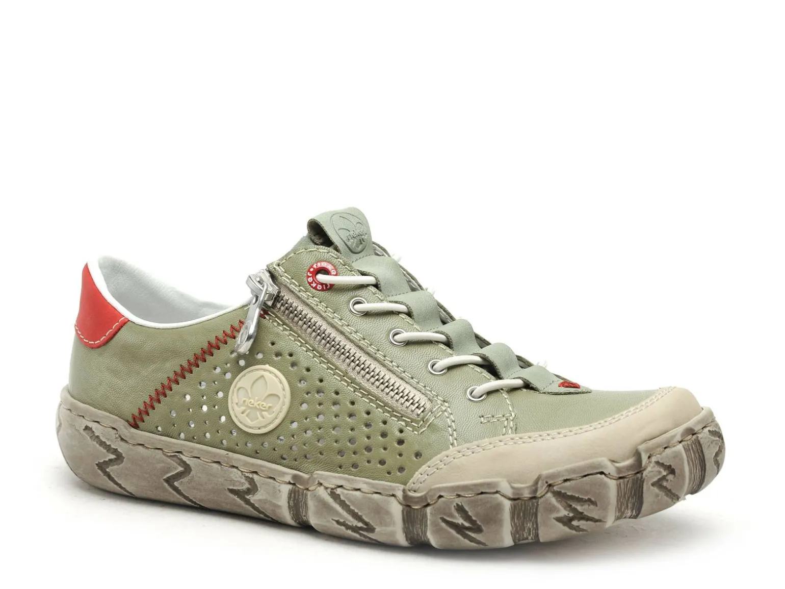 Rieker LO355 Kaki Derbies Femme