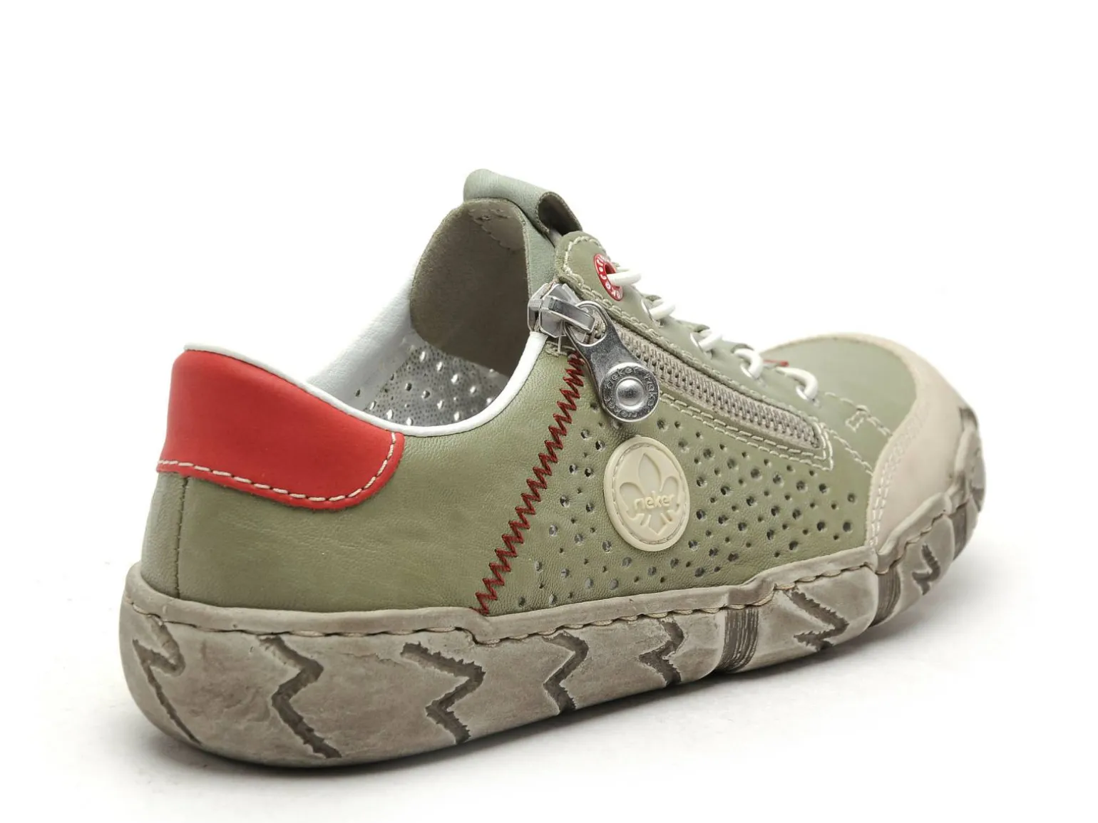 Rieker LO355 Kaki Derbies Femme