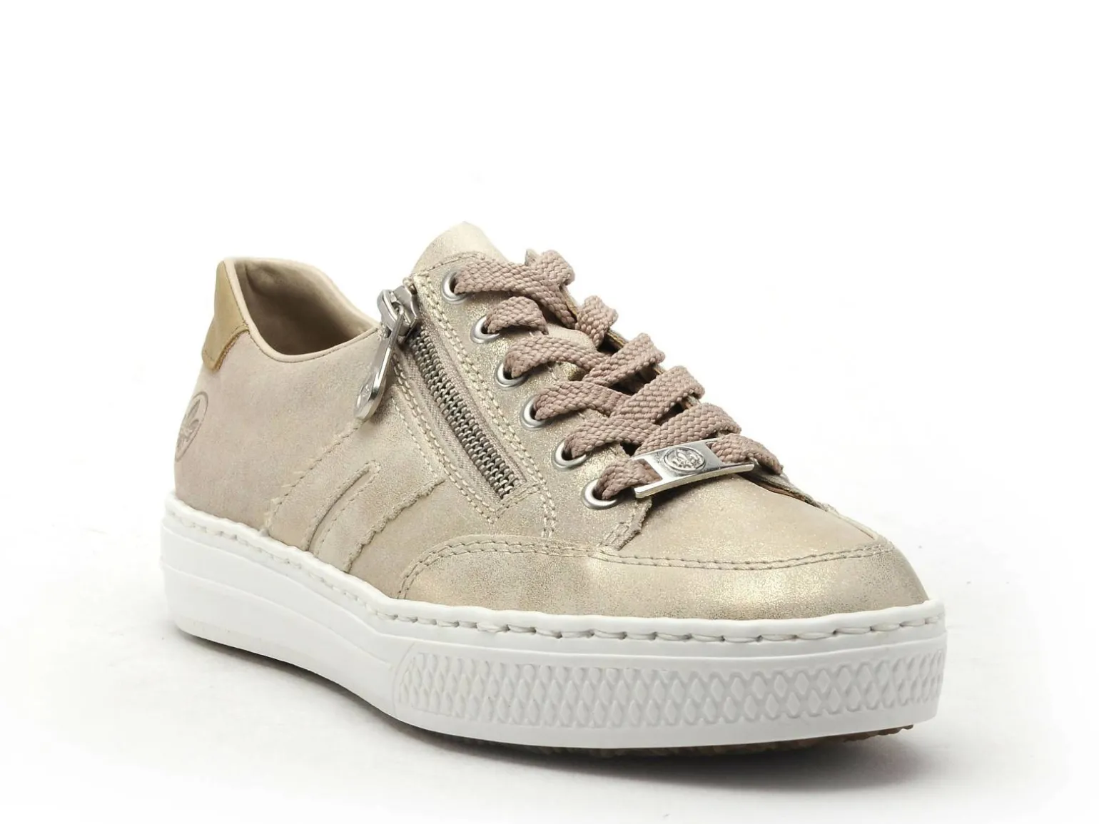 Rieker L5903 Or Baskets Basses Femme