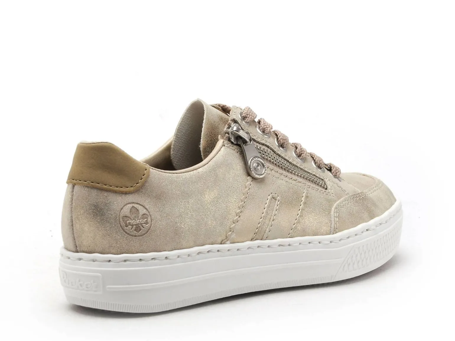 Rieker L5903 Or Baskets Basses Femme