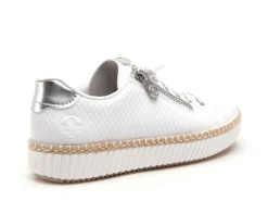 Rieker M2940 Blanc Baskets Basses Femme
