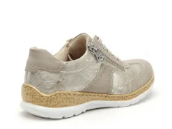 Rieker N4221 Beige Baskets Basses Femme