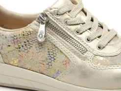 Rieker N1112 Beige Baskets Basses Femme