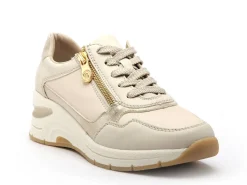 Rieker N9301 Beige Baskets Basses Femme