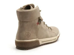 Rieker N0730 Beige Boots et Bottines Plates Femme