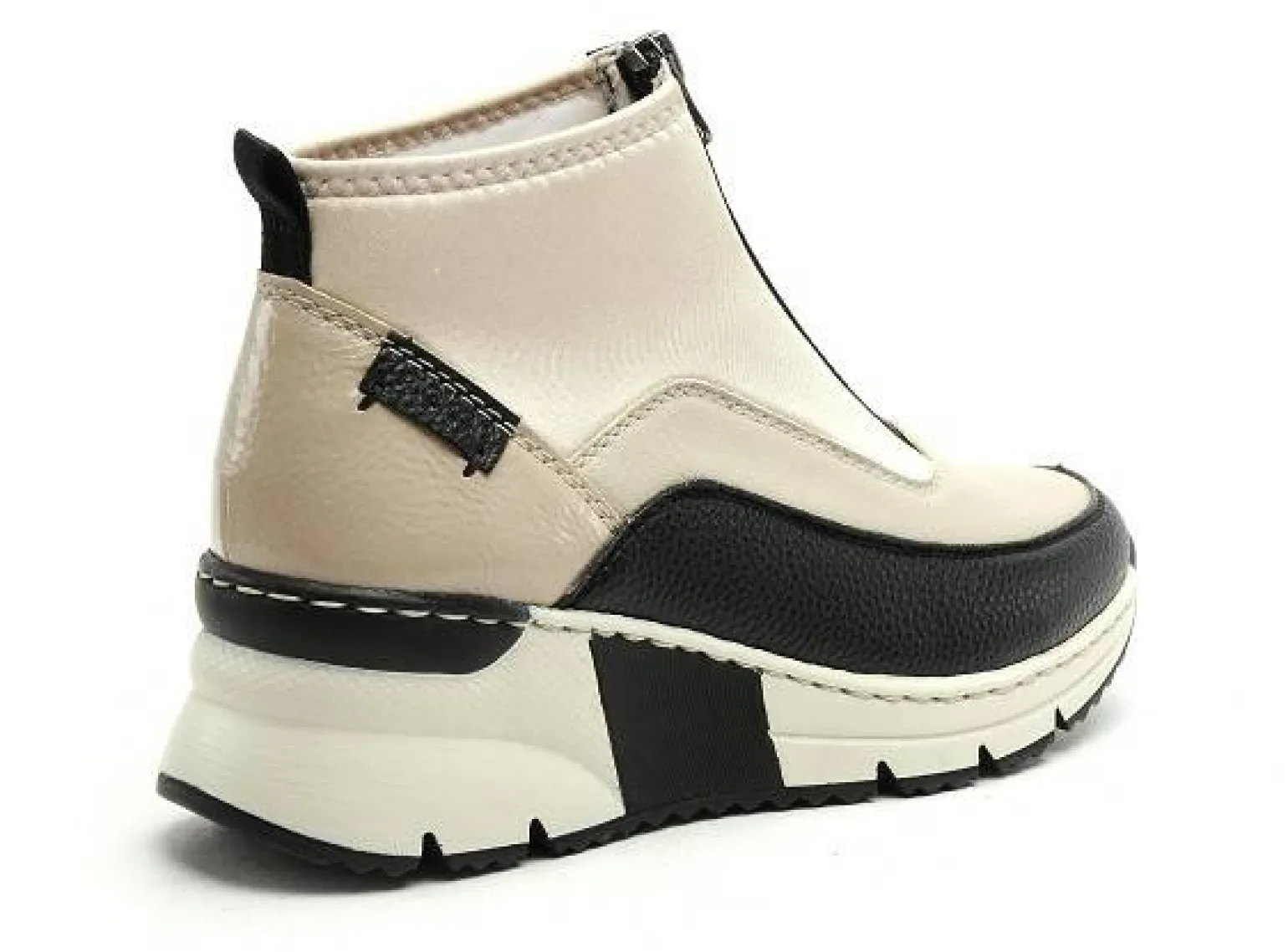 Rieker N6352 Beige Boots et Bottines à Talons Femme