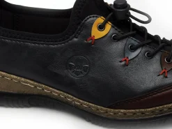 Rieker N3271 Bleu Derbies Femme