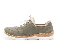 Rieker N42GO Kaki Baskets Basses Femme