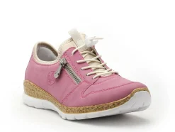 Rieker N42G0 Rose Baskets Basses Femme