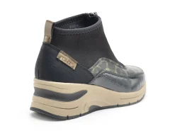 Rieker N9362 Noir Boots et Bottines à Talons Femme