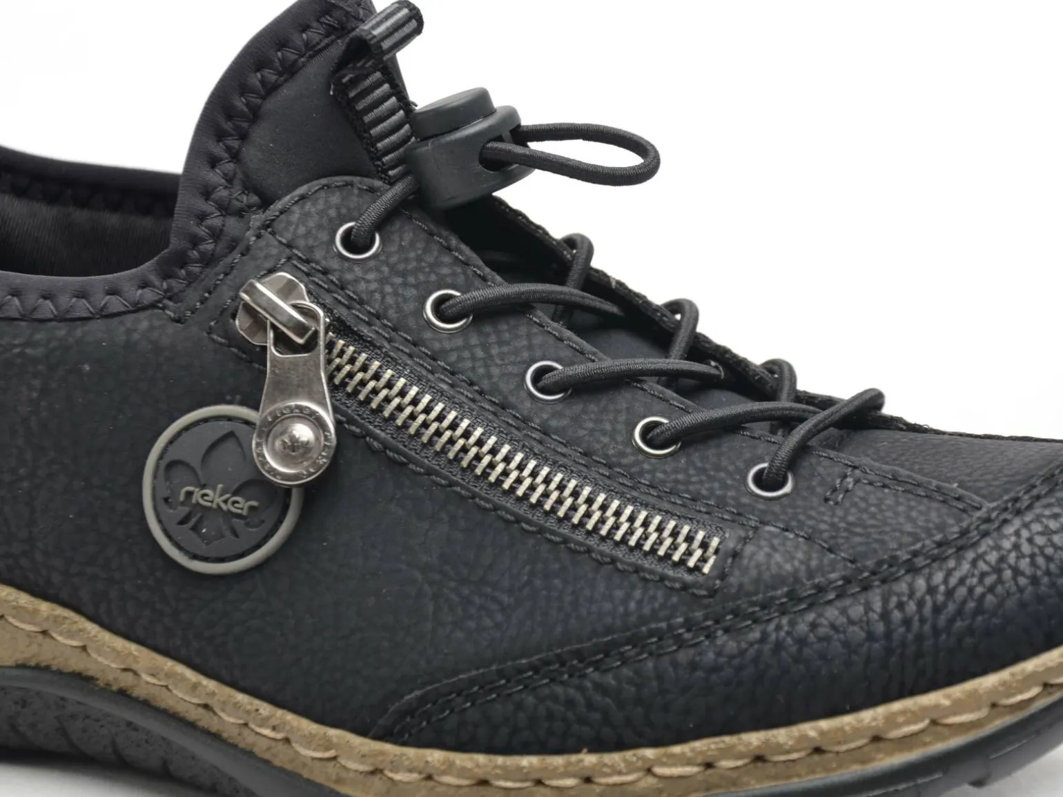 Rieker N3267 Noir Derbies Femme