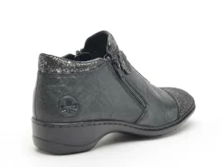 Rieker 58388 Noir Boots et Bottines Plates Femme