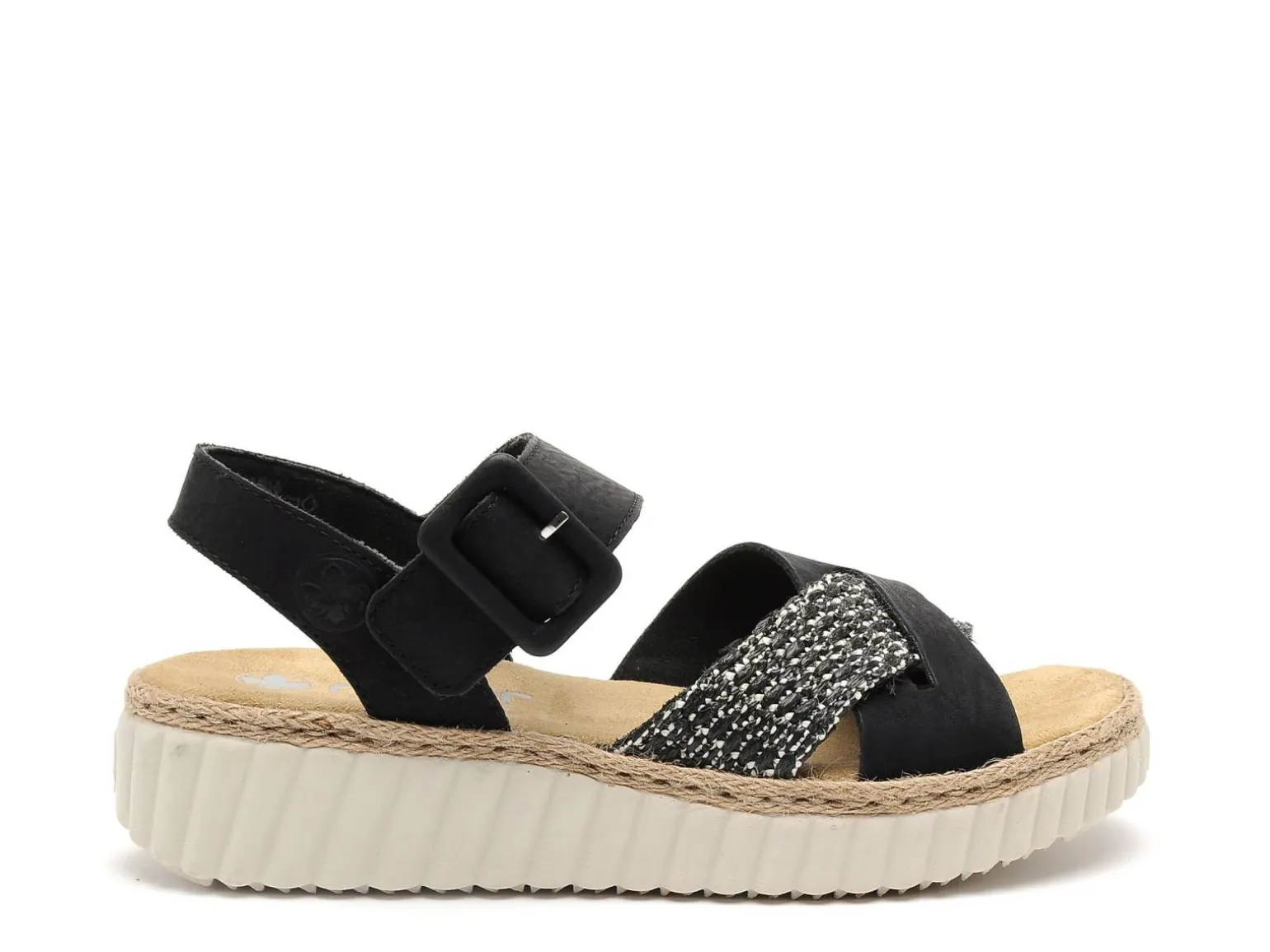 Rieker 69269 Noir Sandales à Talons Femme