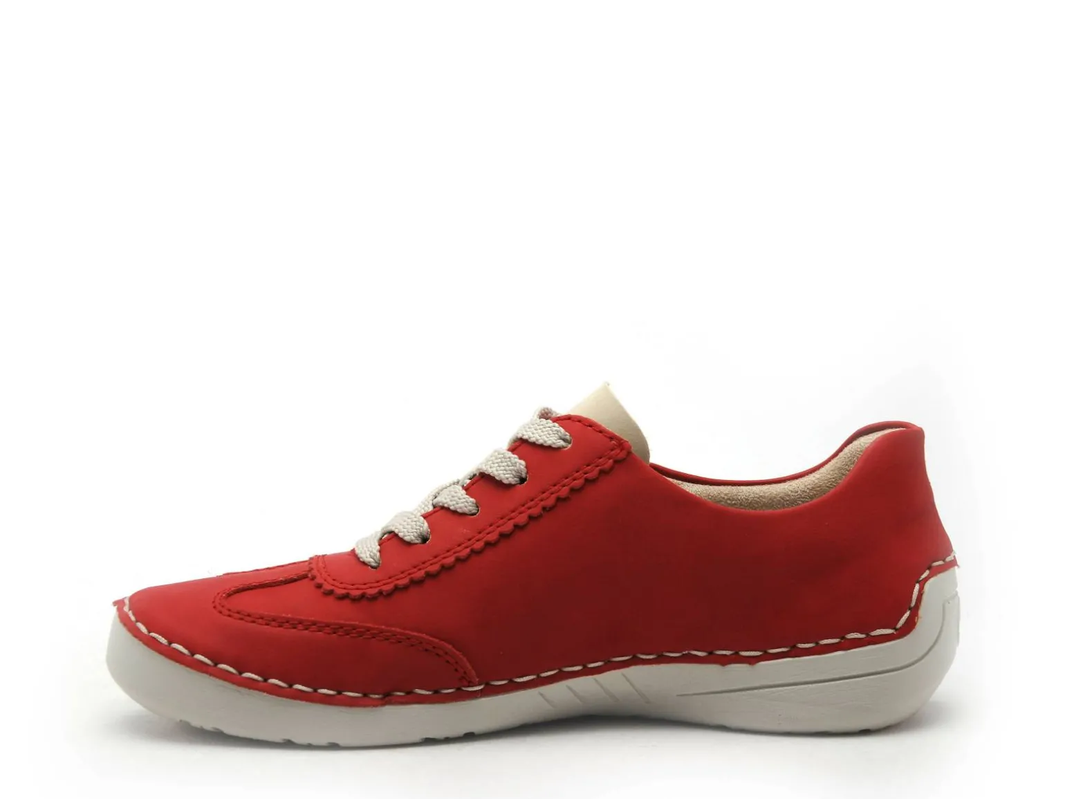 Rieker 52521 Rouge Baskets Basses Femme
