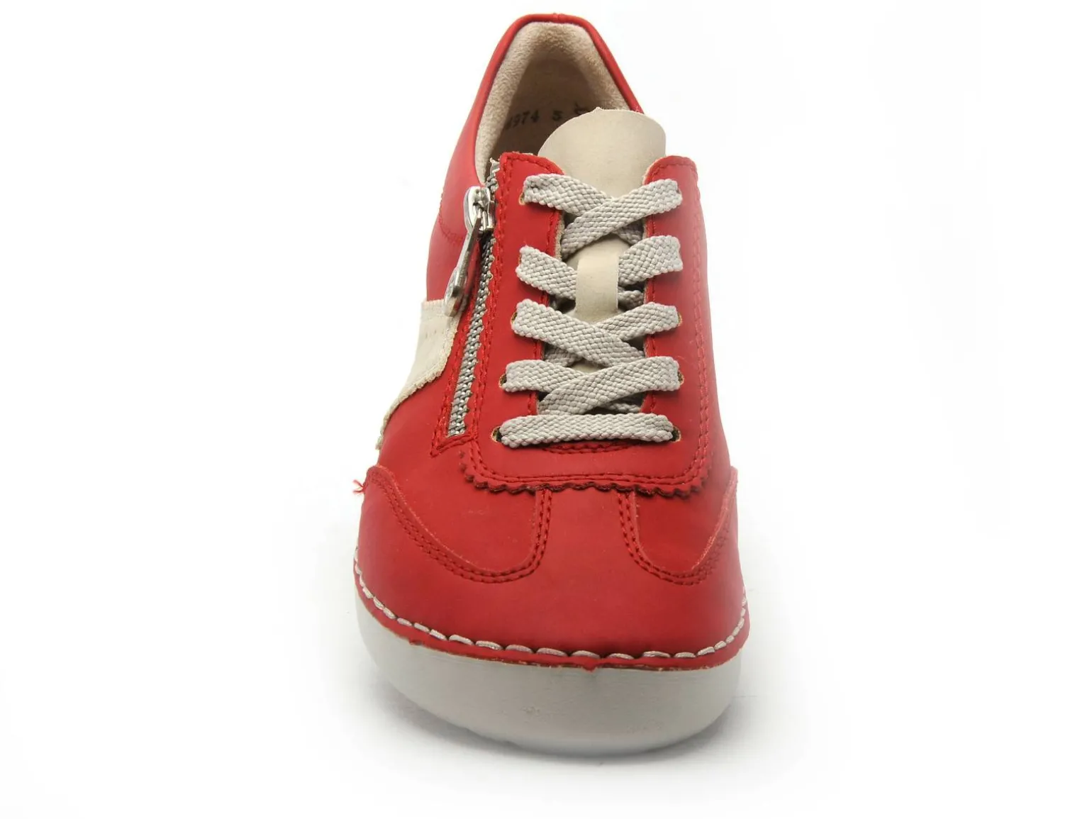 Rieker 52521 Rouge Baskets Basses Femme