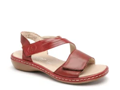 Rieker 65964 Rouge Sandales Plates Femme