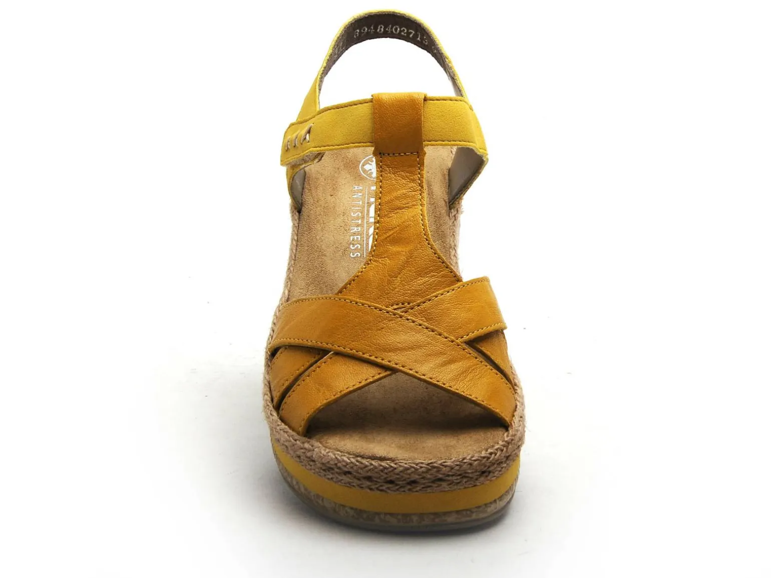 Rieker V0919 Jaune Sandales à Talons Femme