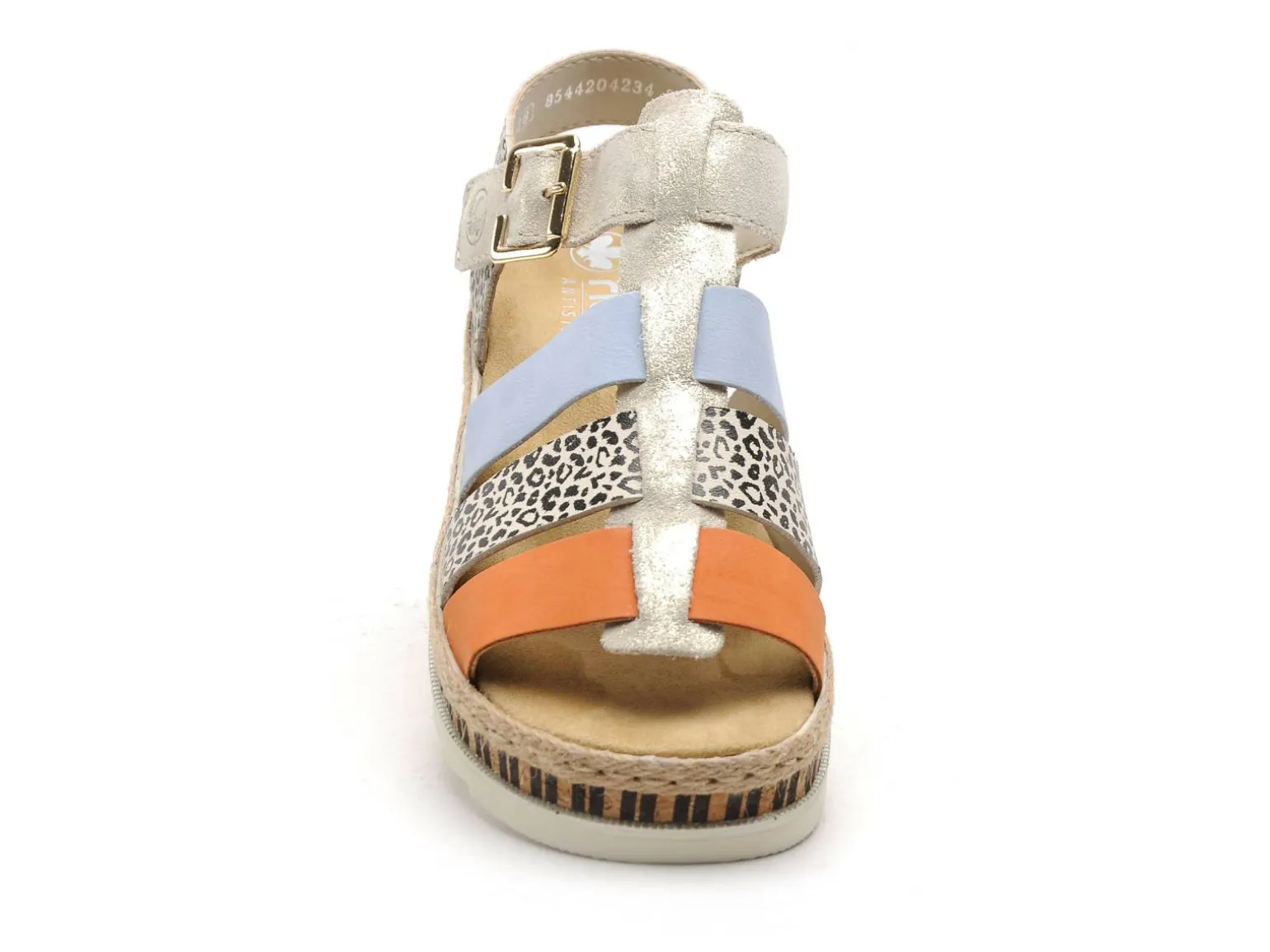 Rieker V7904 Multicolore Sandales à Talons Femme