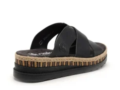 Rieker V7989 Noir Mules et Sabots à Talons Femme