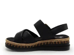 Rieker V7951 Noir Sandales à Talons Femme