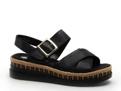 Rieker V7951 Noir Sandales à Talons Femme