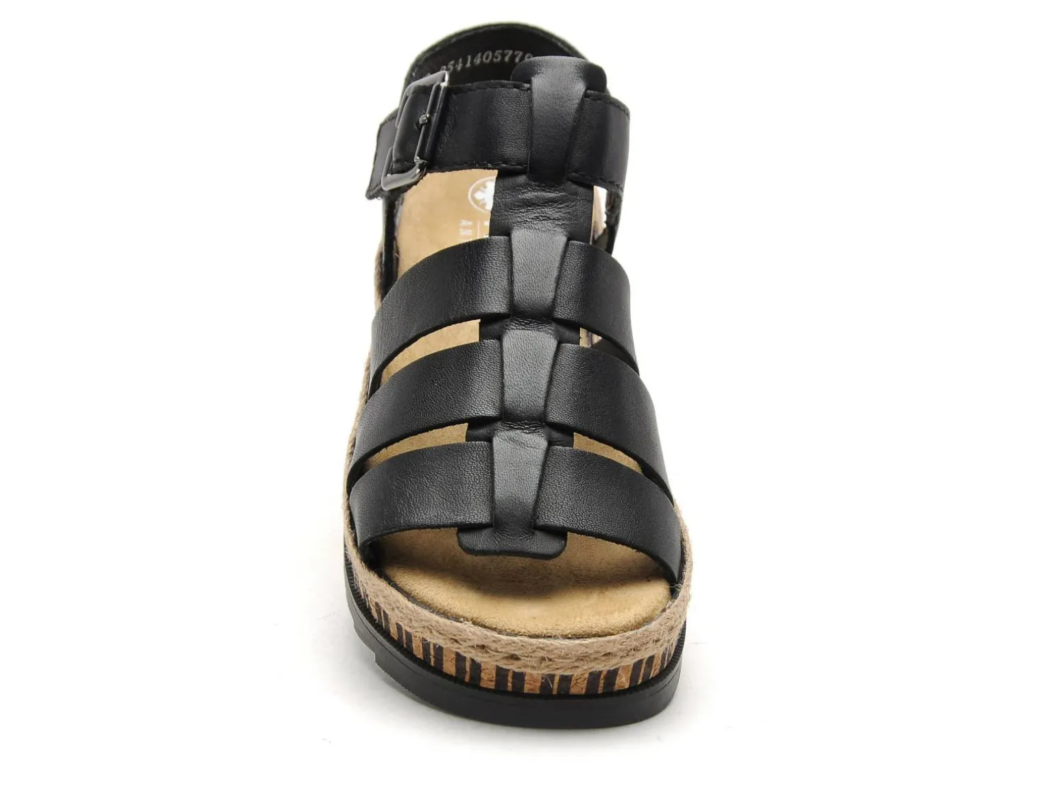 Rieker V7904 Noir Sandales à Talons Femme