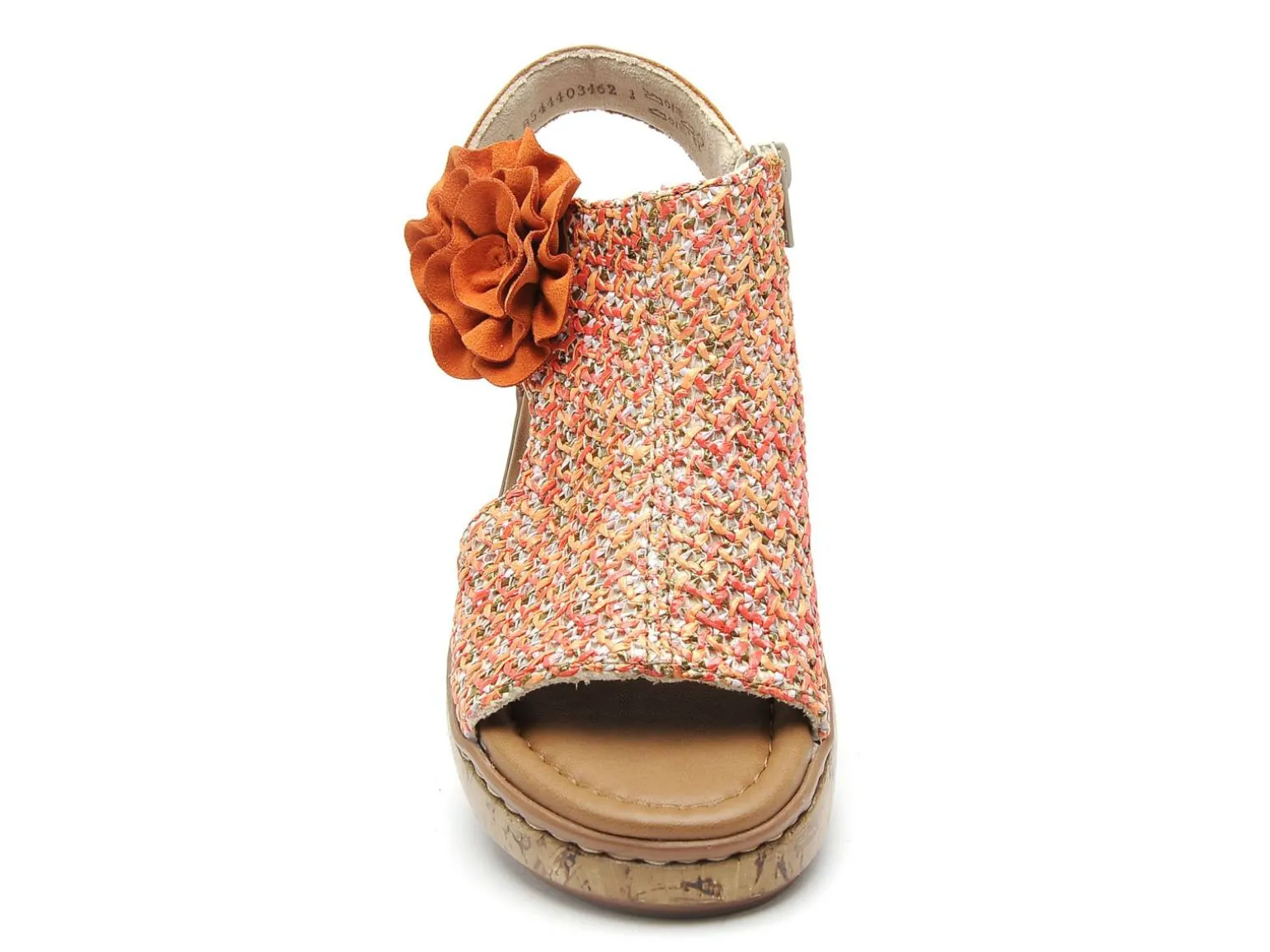 Rieker V1783 Orange Sandales à Talons Femme