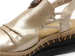 Rieker V7972 Or Sandales à Talons Femme
