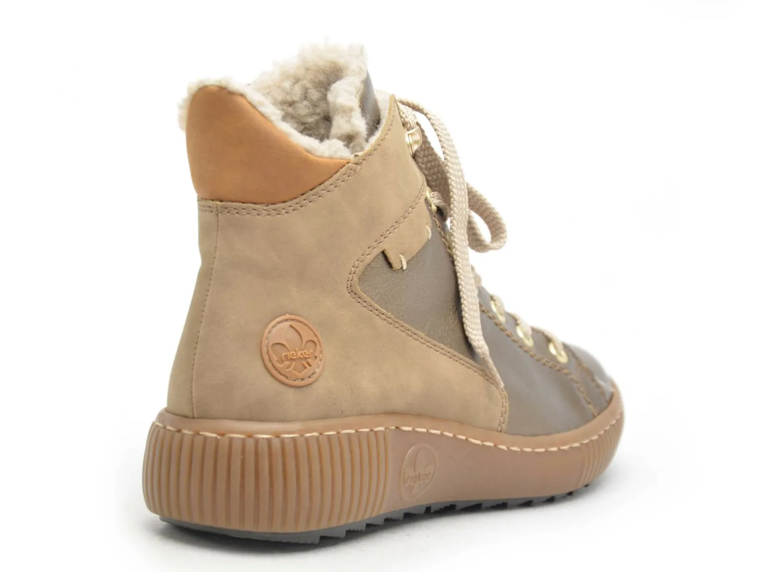 Rieker Z6614 Bronze Boots et Bottines Plates Femme