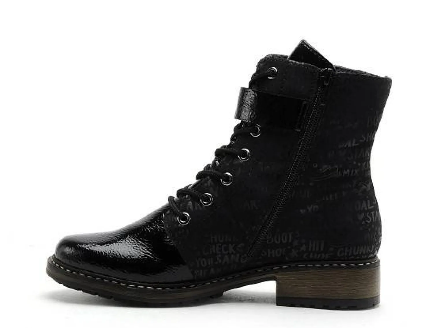 Rieker Z6802 Noir Boots et Bottines Plates Femme