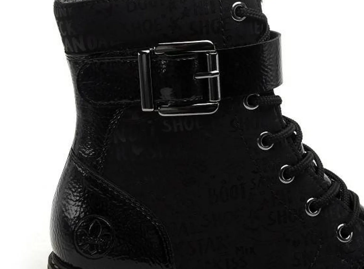 Rieker Z6802 Noir Boots et Bottines Plates Femme