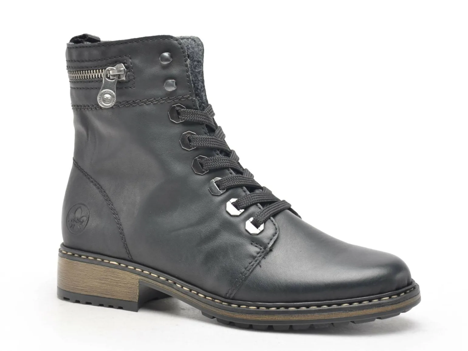 Rieker Z6810 Noir Boots et Bottines Plates Femme