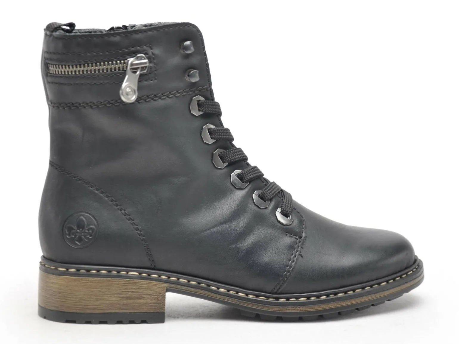 Rieker Z6810 Noir Boots et Bottines Plates Femme