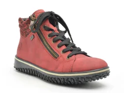 Rieker Z4263 Rouge Basket Montante Femme