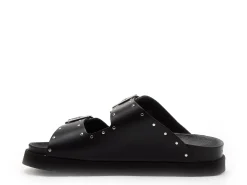 Scholl BEATRIZ LEATHER Noir Mules et Sabots Plats Femme