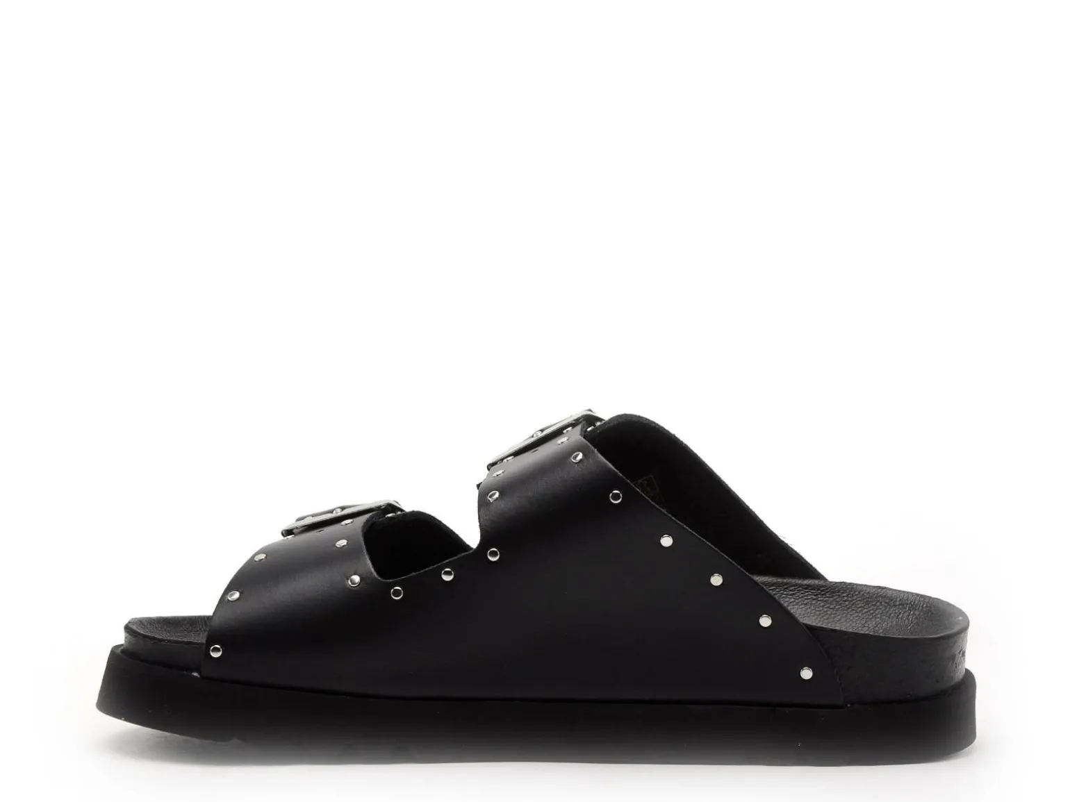 Scholl BEATRIZ LEATHER Noir Mules et Sabots Plats Femme
